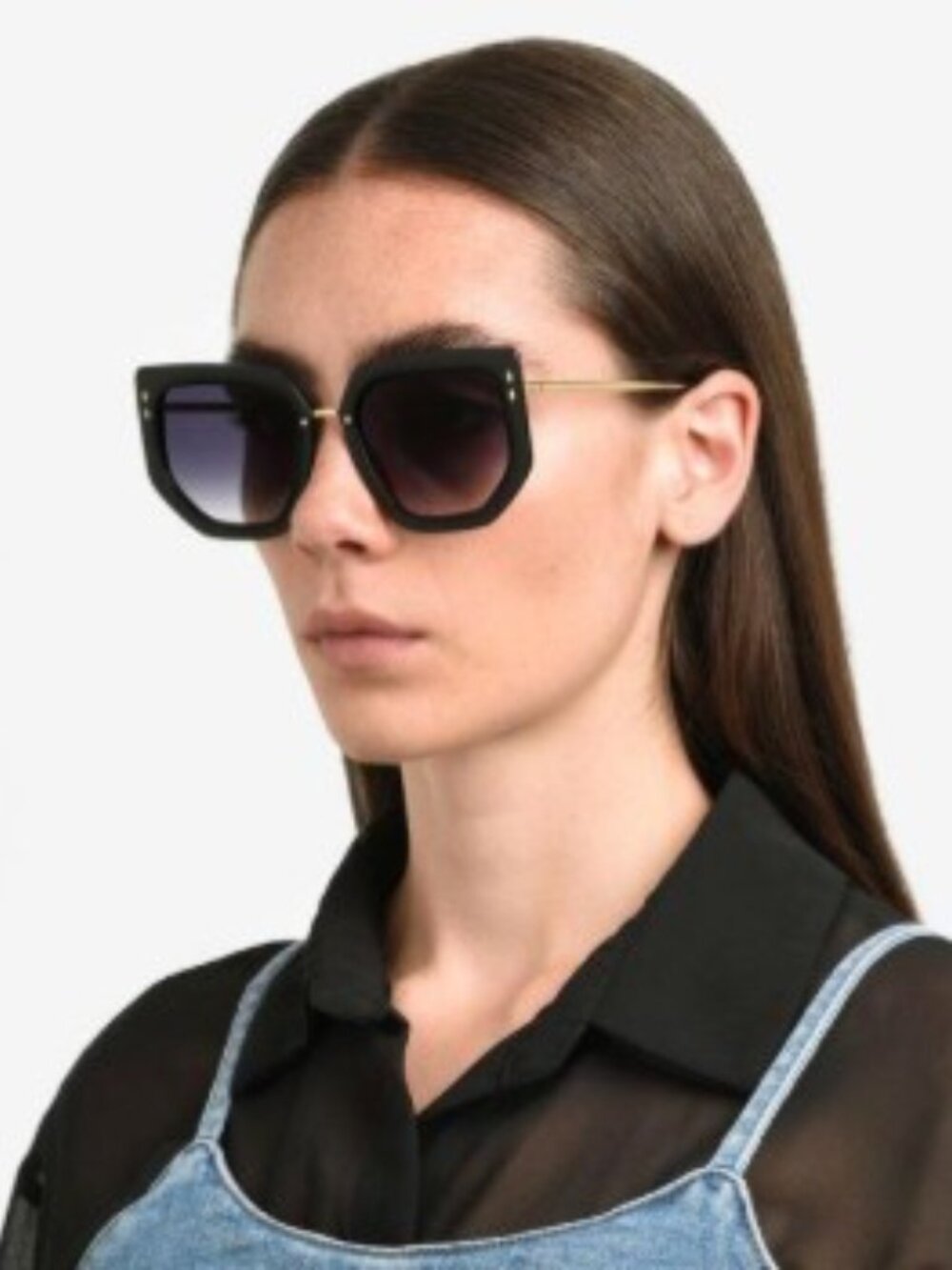 Isabel Marant IM 0149/S 0FT3 GB Geometric Sunglasses - Grey/Gold - Picture 6 of 12